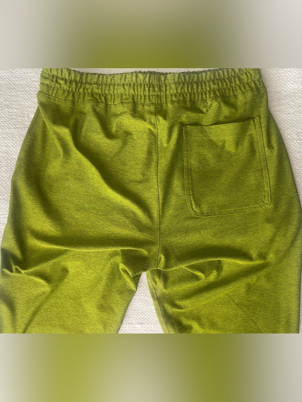 Outdoor Voices Lime Green Drawstring Joggers sz S NEW. Heathered smooth fabric. - Picture 7 of 7